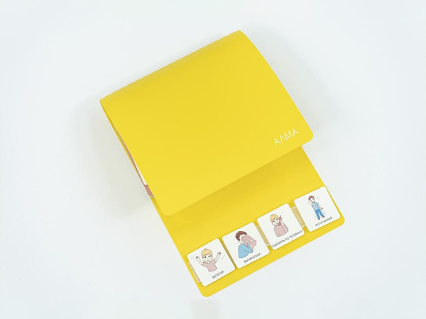 Коммуникативная книга с карточками PECS/ПЭКС (Маленькая) серая